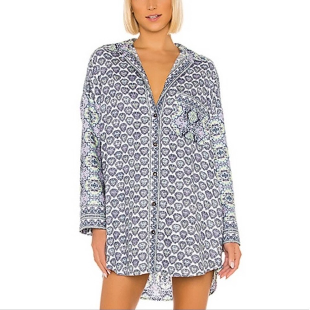 Free People Happy Holibabe Sleep Shirt & Bag M